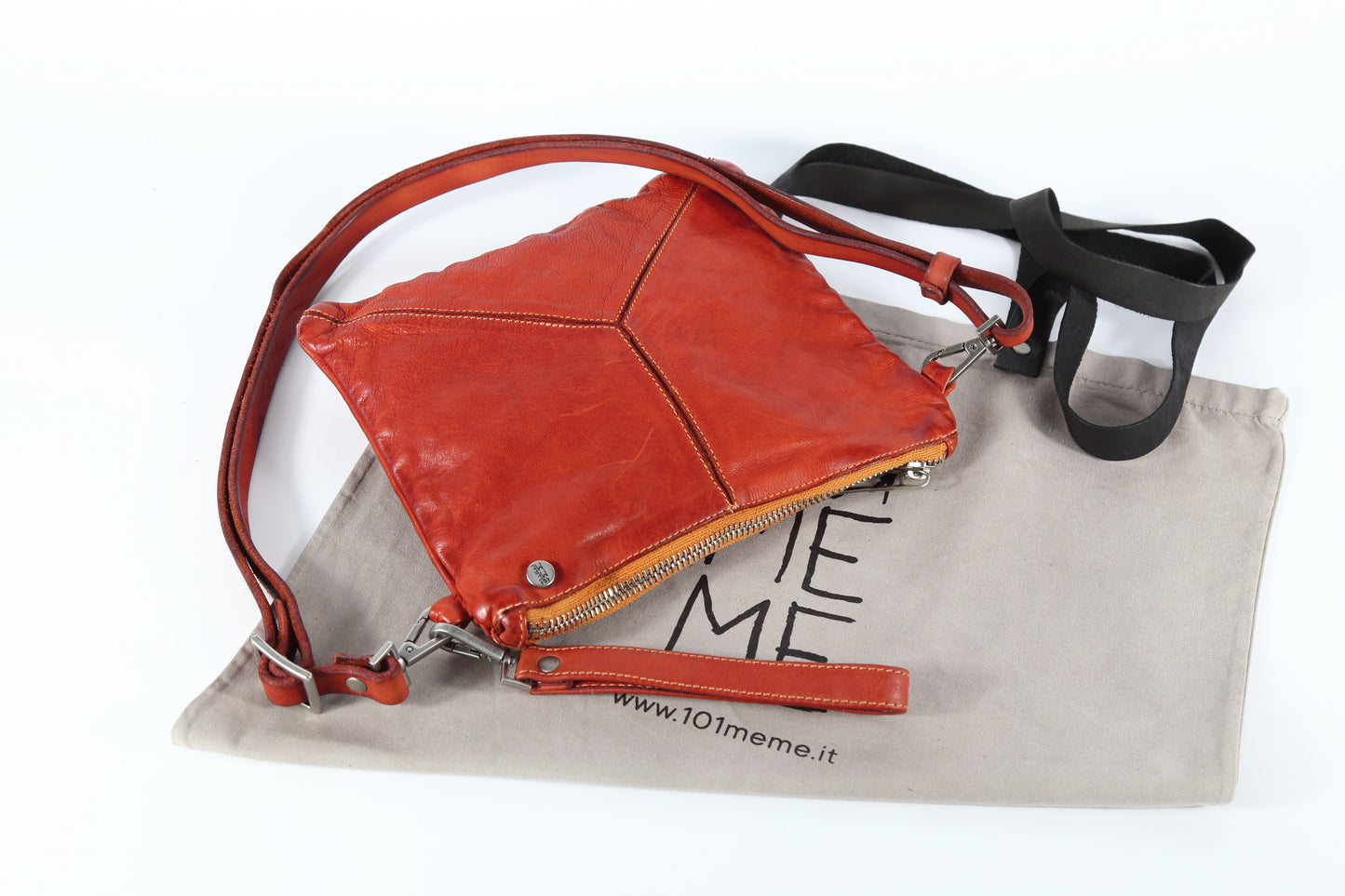 Trilliy small crossbody bag in Sarcelle-colored leather
