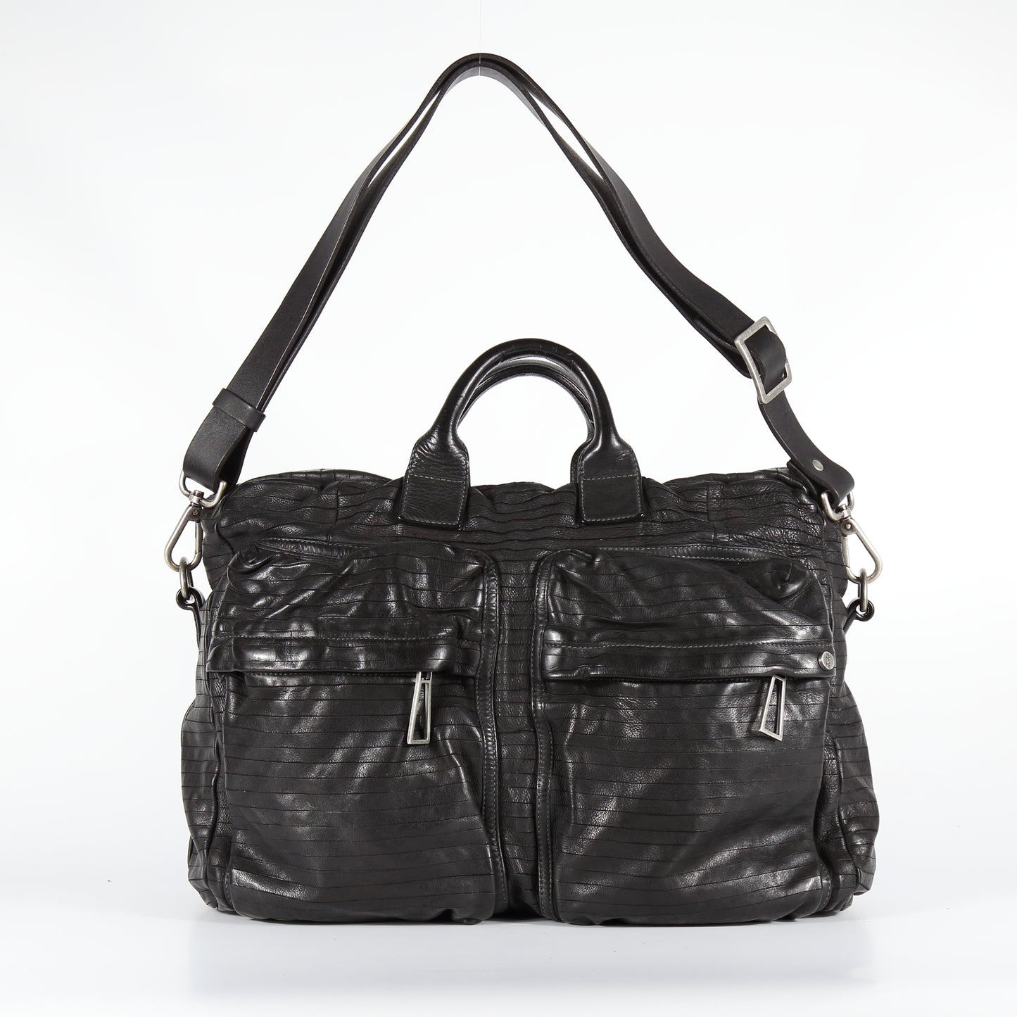 Morfeo Arpa work bag in black leather