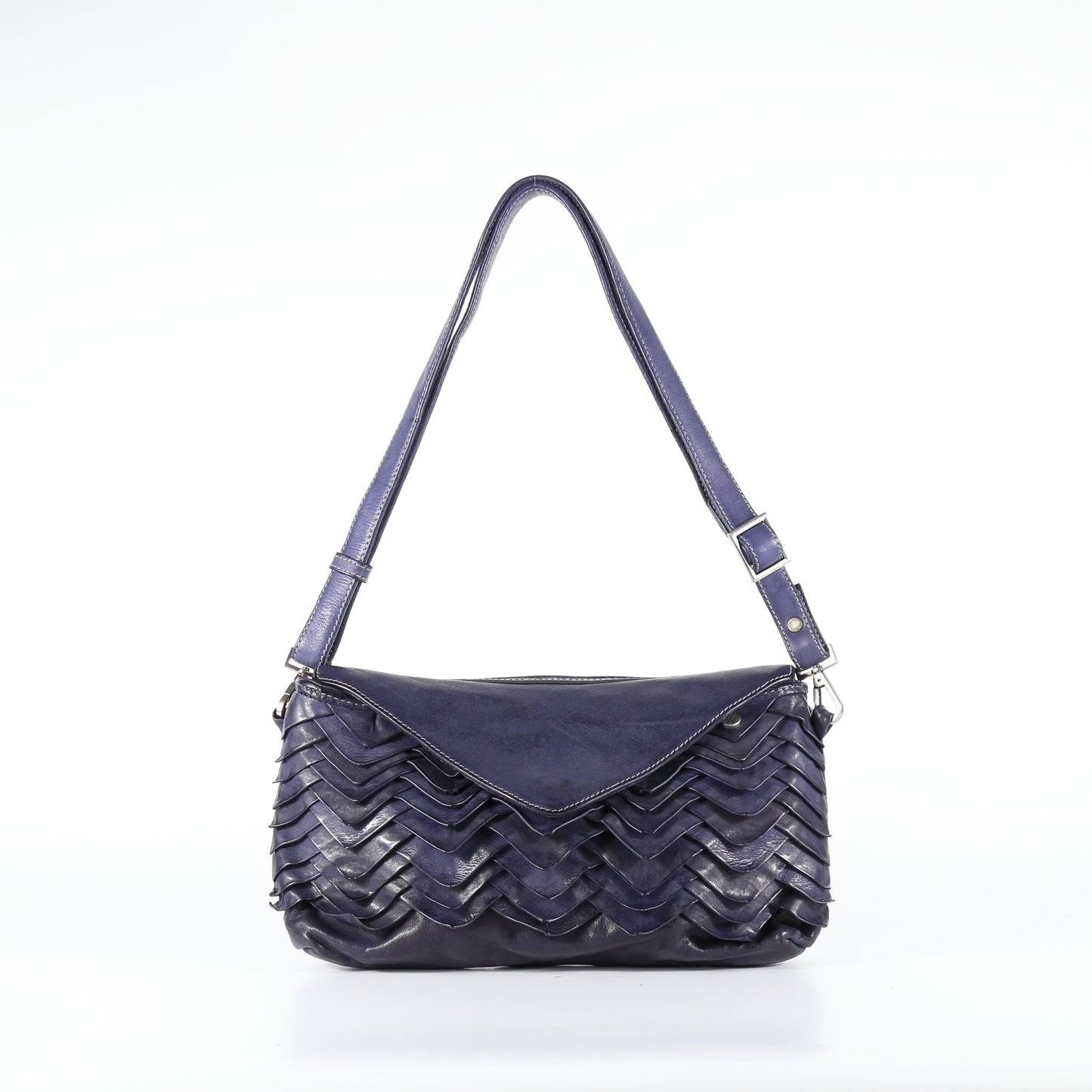 Tracolla Vienne manis in pelle colore violet