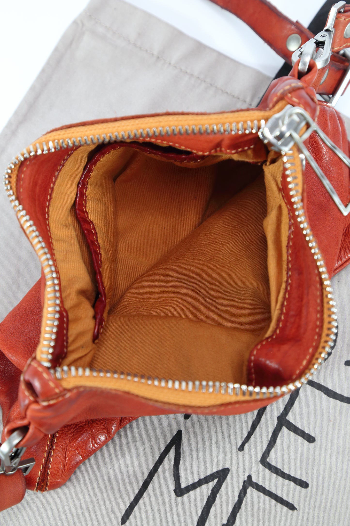 Trilliy small crossbody bag in Sarcelle-colored leather