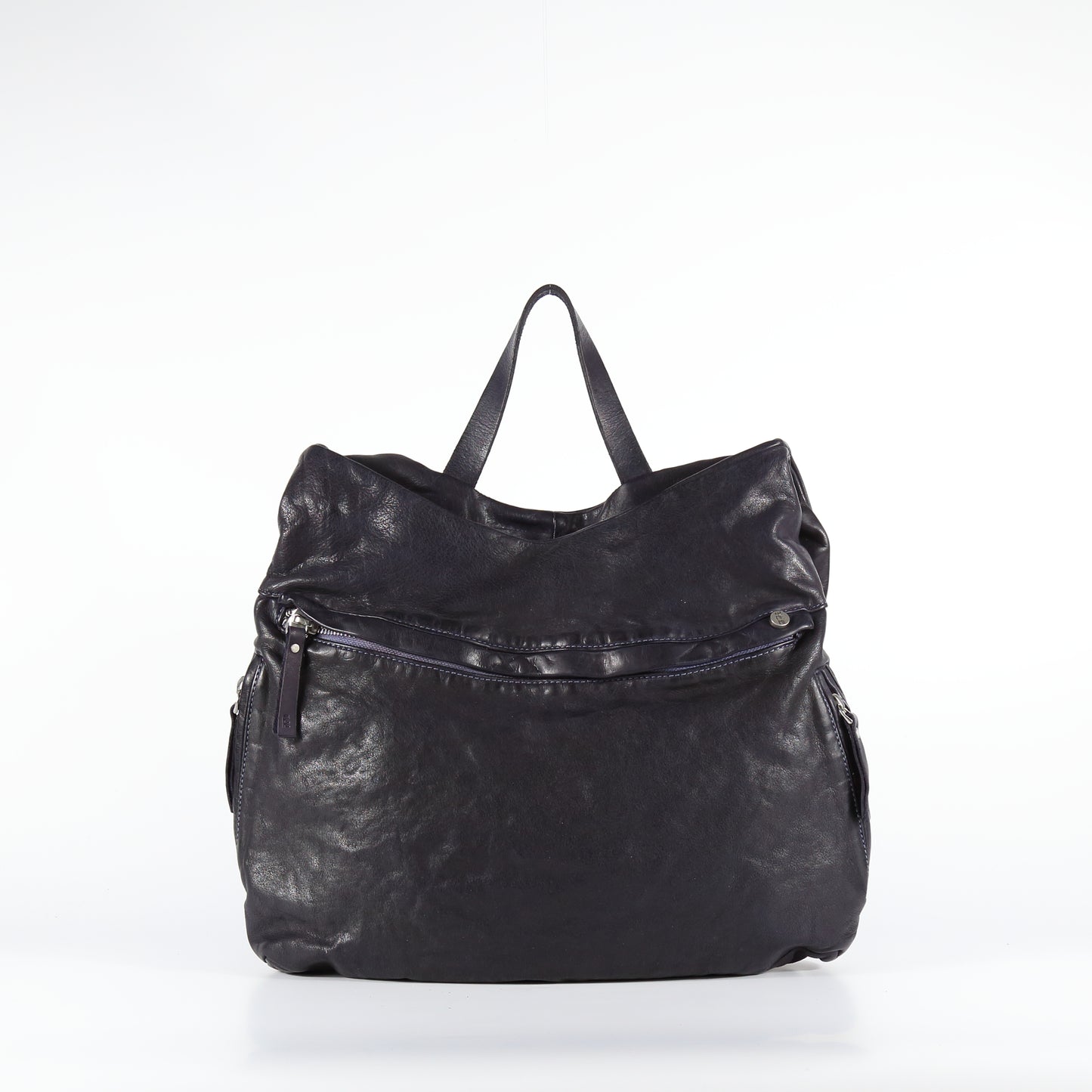 Simone backpack in lapis-colored leather