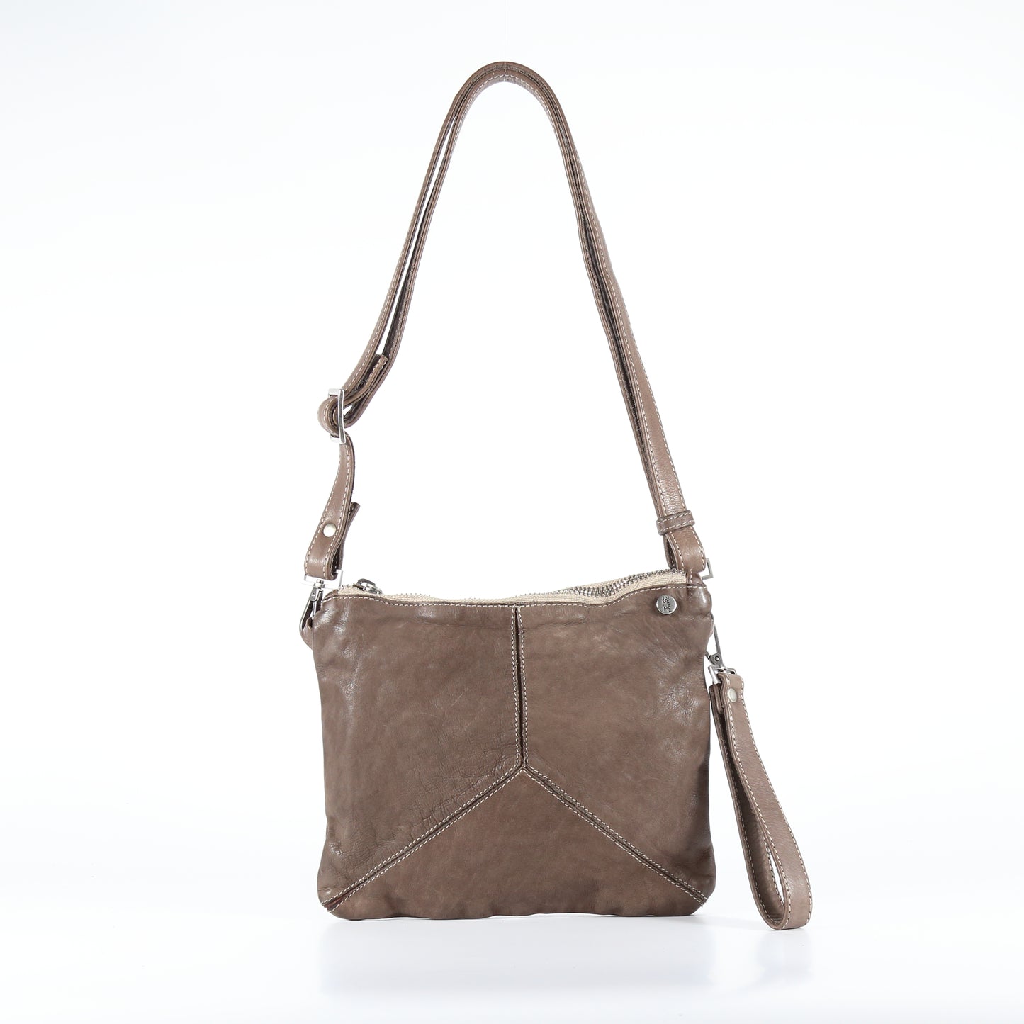 Trilliy small crossbody bag in Sarcelle-colored leather