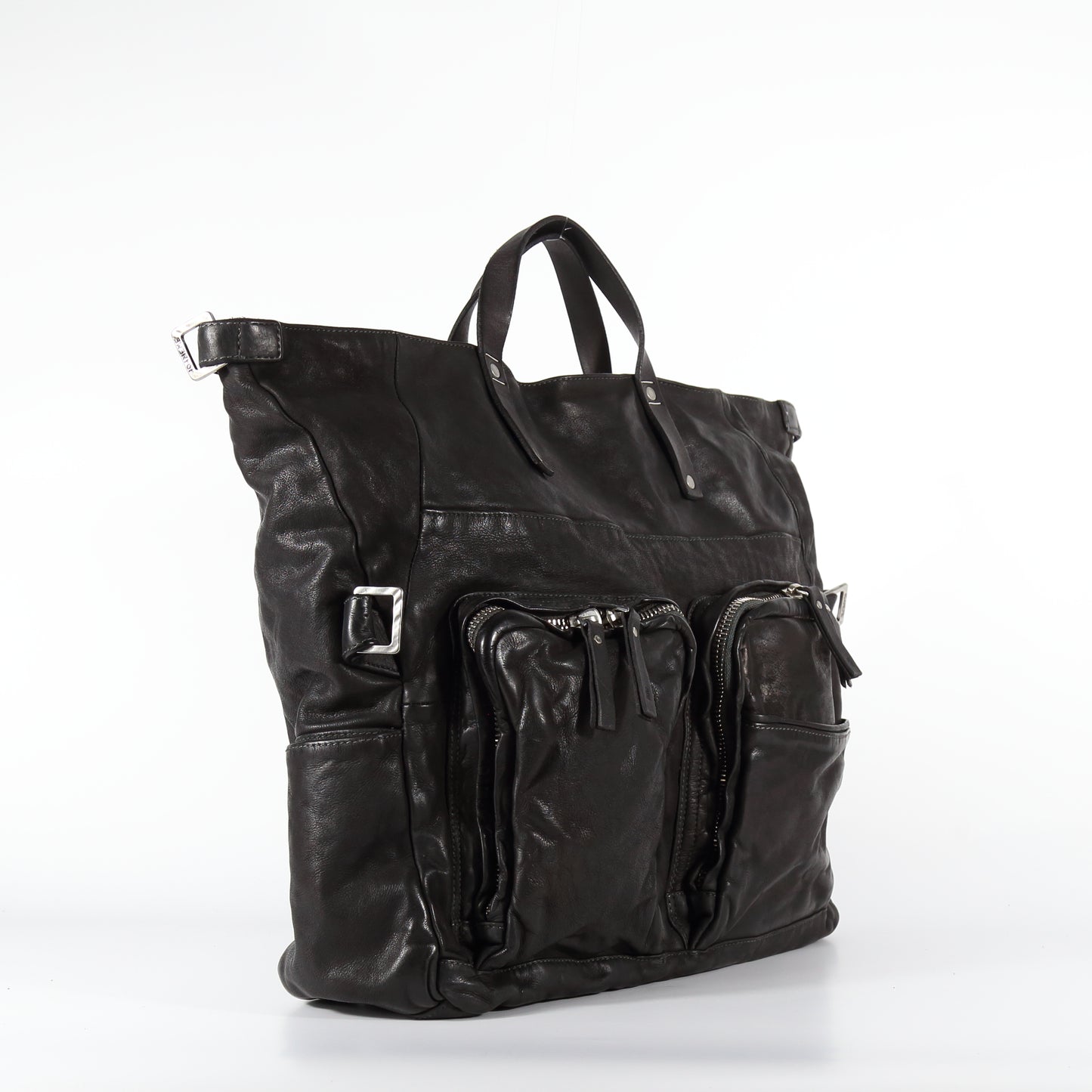 Borsa da lavoro Furio in pelle nera