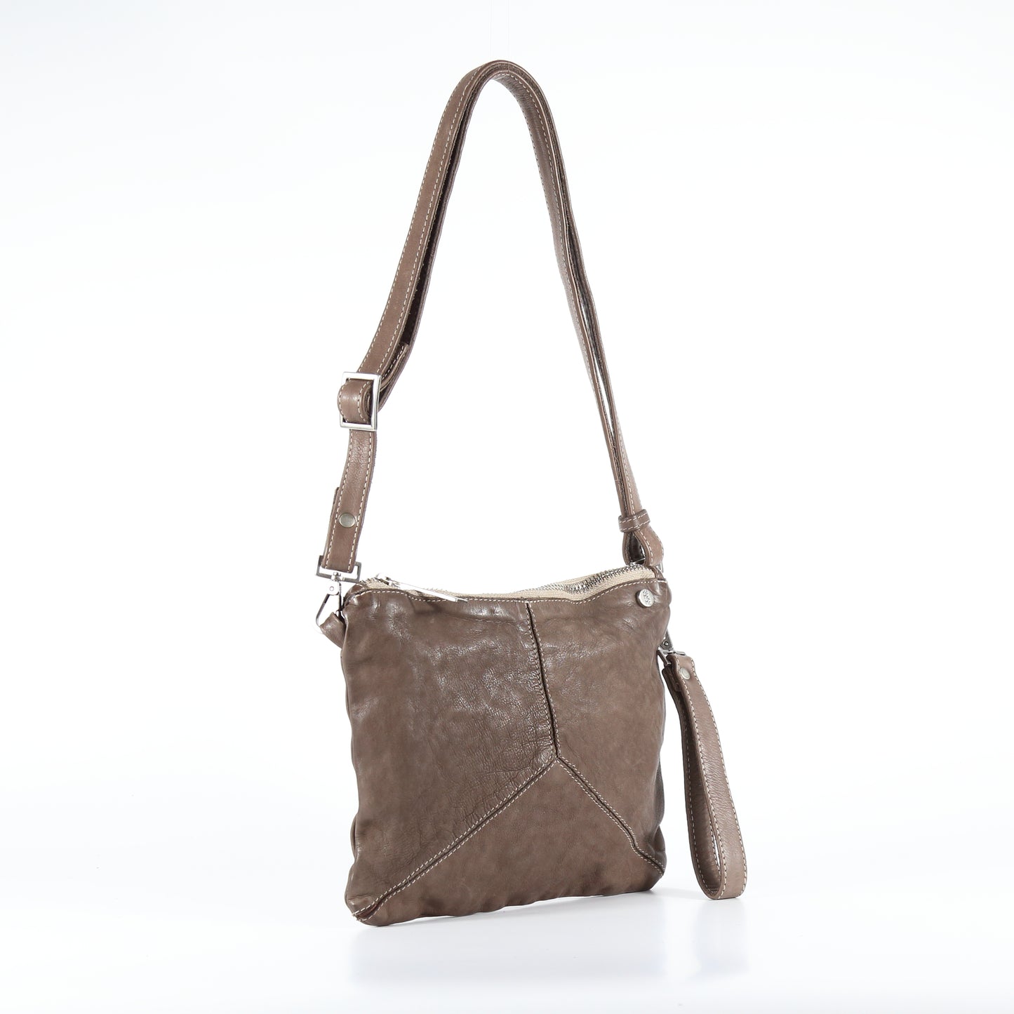 Trilliy small crossbody bag in Sarcelle-colored leather