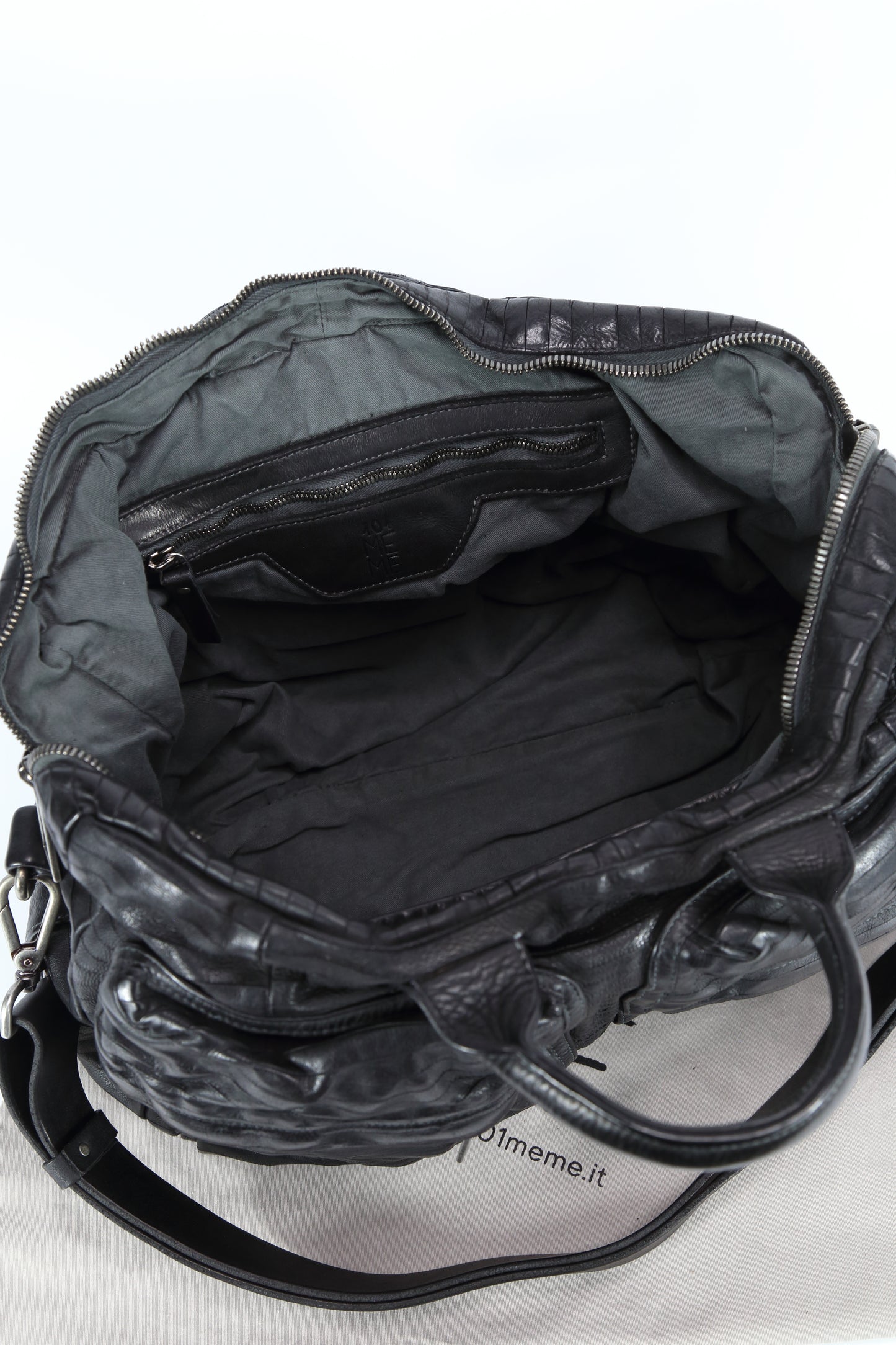 Morfeo Arpa work bag in black leather