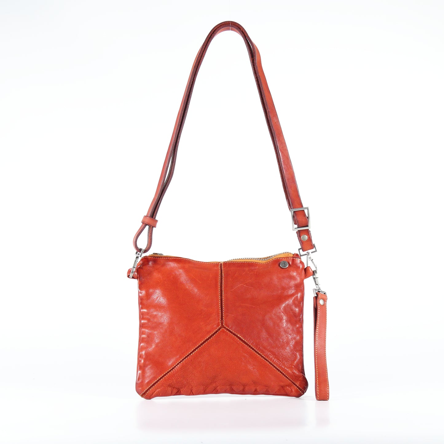 Trilliy small crossbody bag in Sarcelle-colored leather