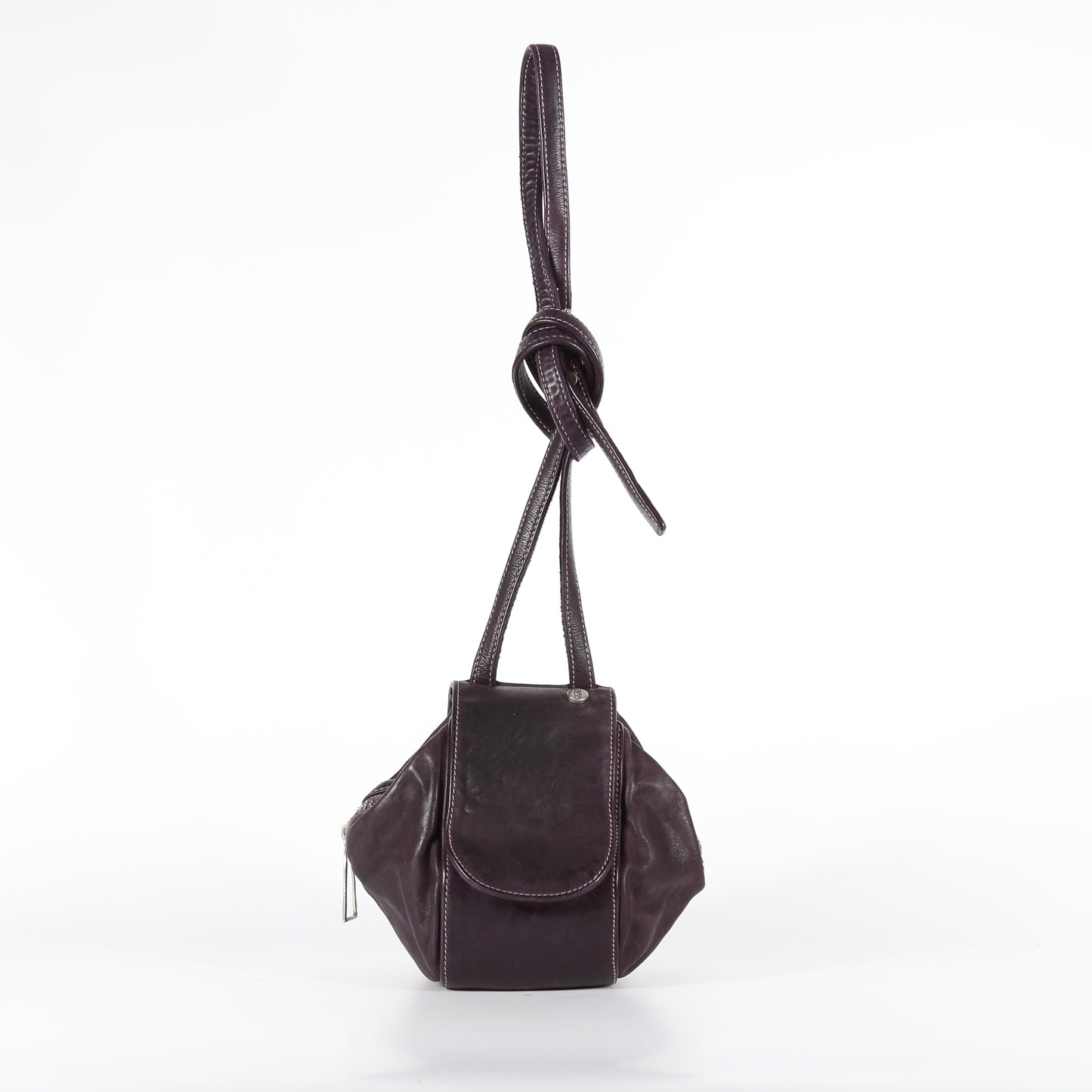 Bice shoulder bag in amethyst colored leather