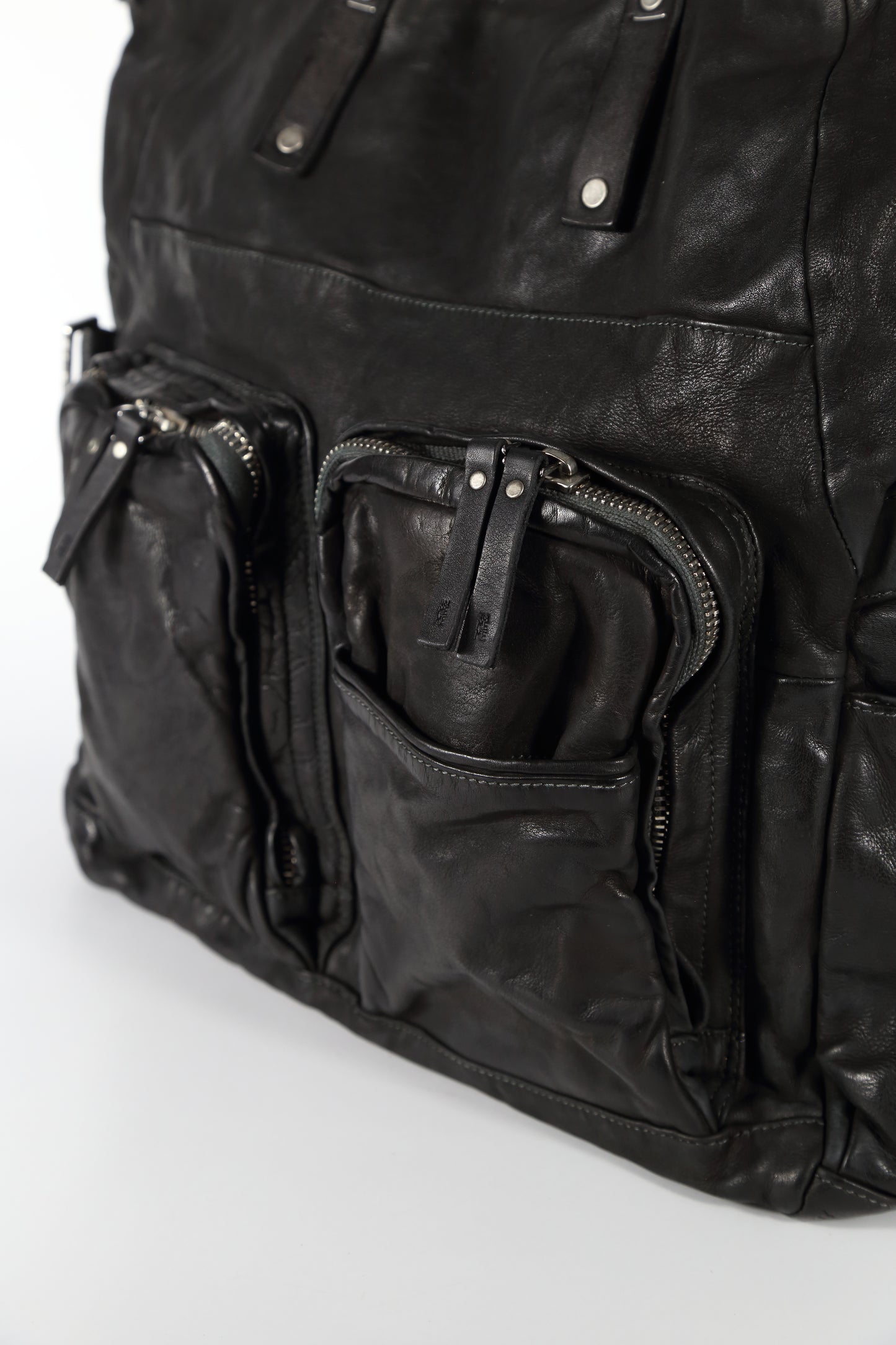 Borsa da lavoro Furio in pelle nera