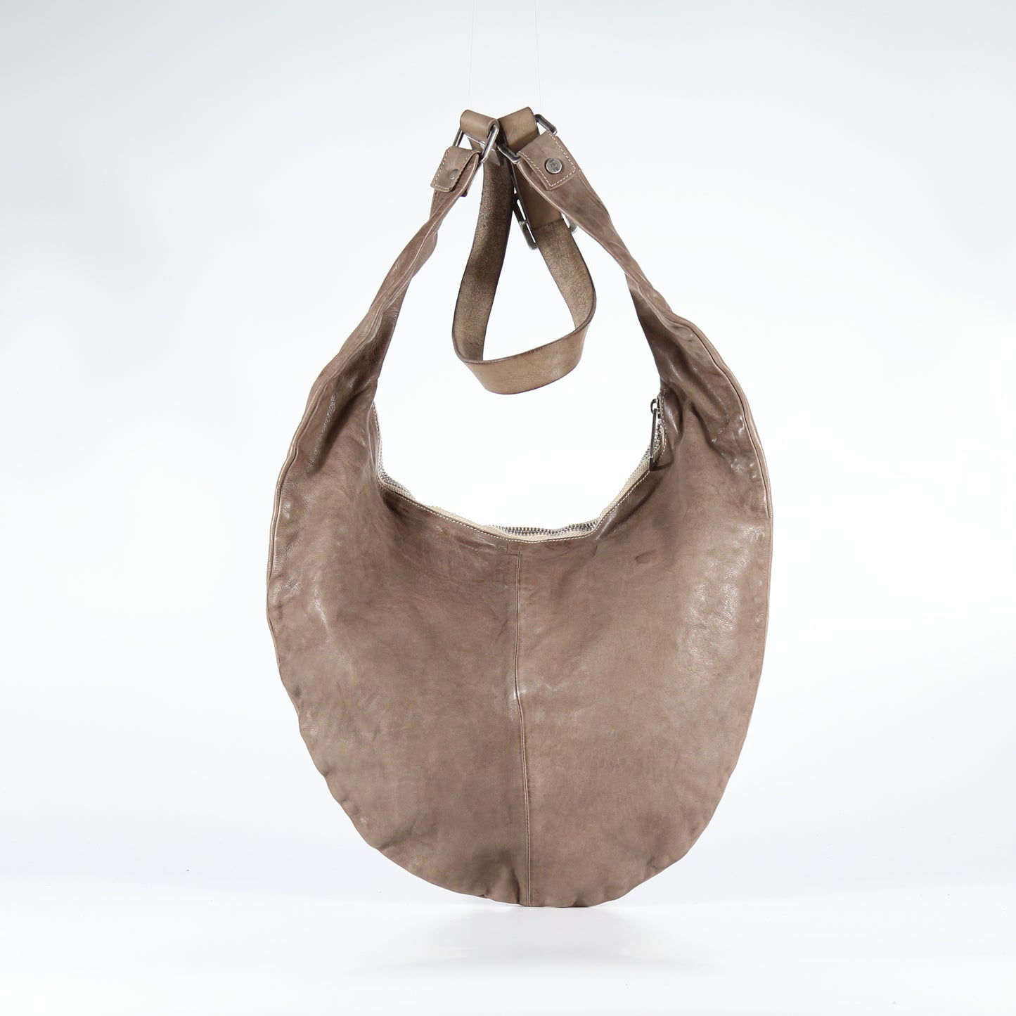 Cross body Nikita in pelle colore taupe