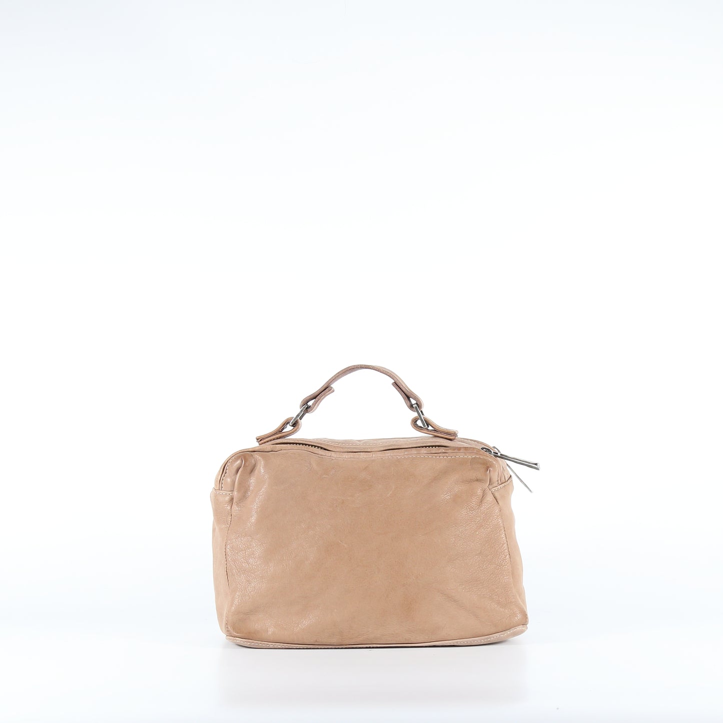 Bauletto Scilla in pelle beige nude