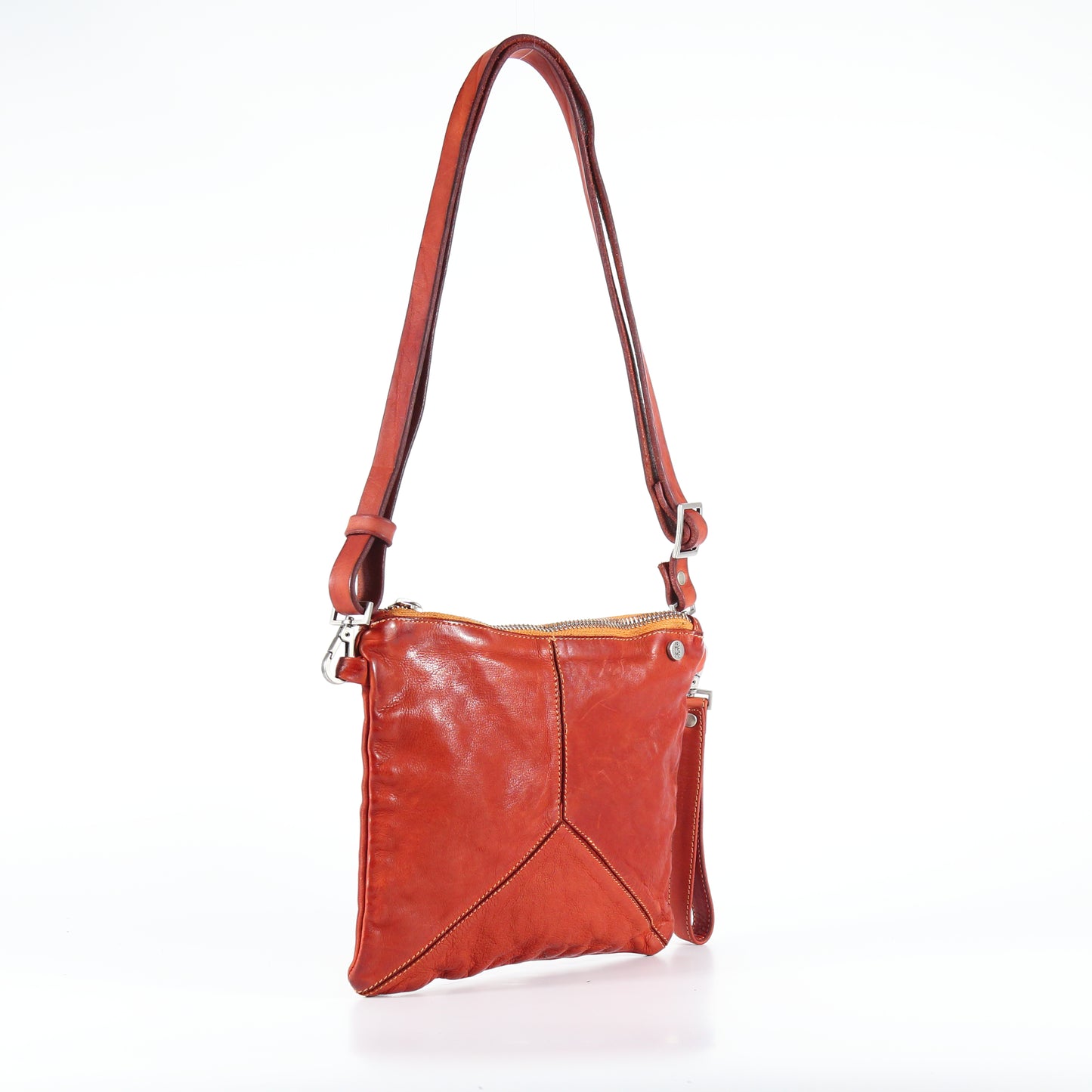 Trilliy small crossbody bag in Sarcelle-colored leather