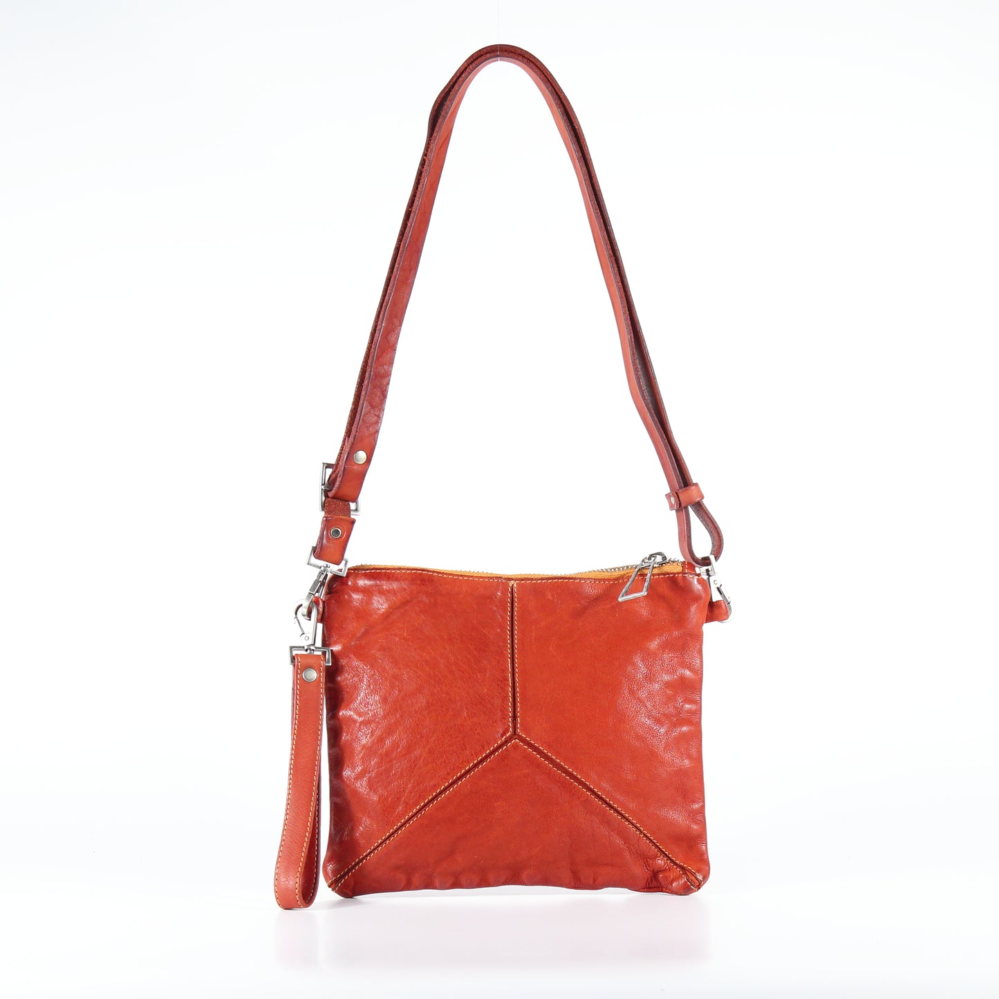 Trilliy small crossbody bag in Sarcelle-colored leather