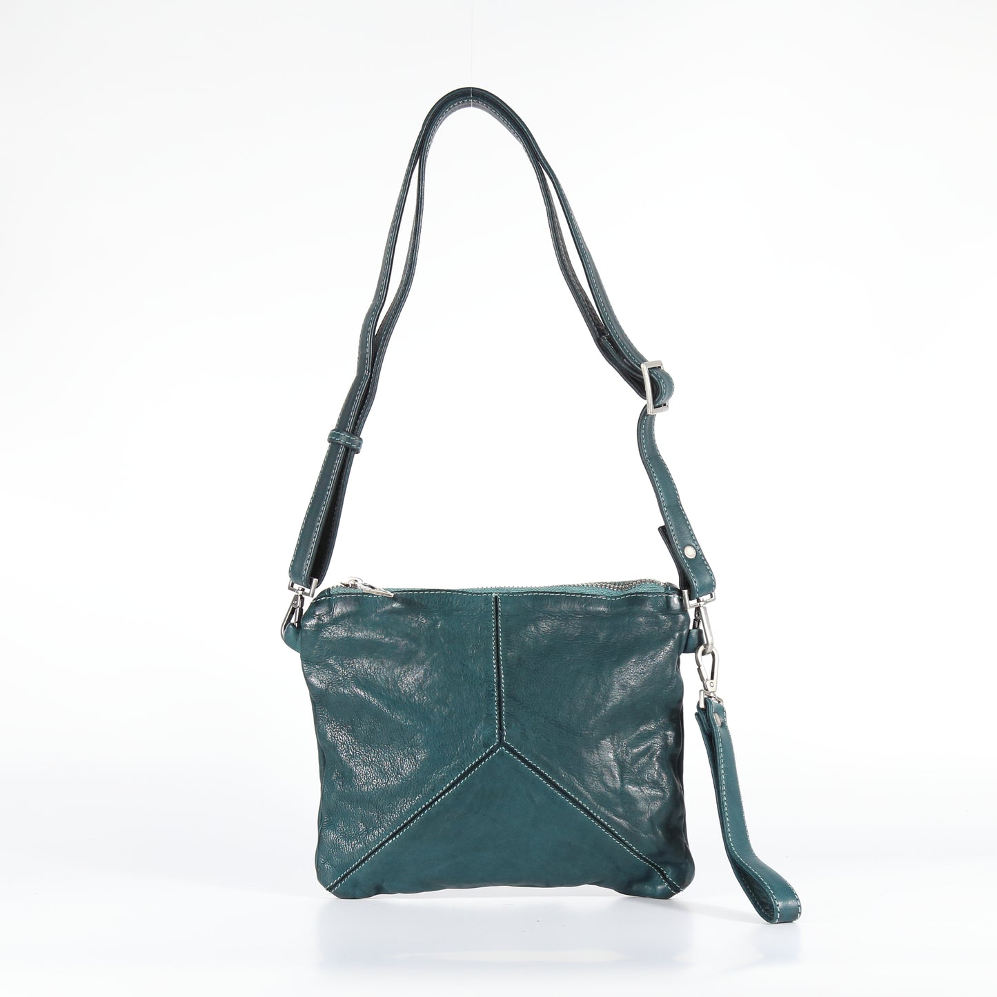 Tracollina Trilliy in pelle colore sarcelle