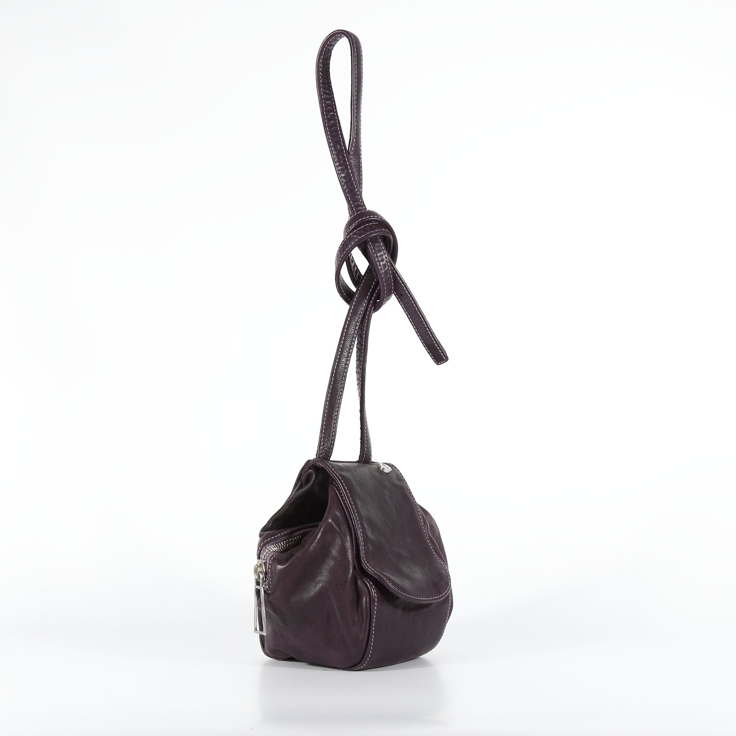 Bice shoulder bag in amethyst colored leather