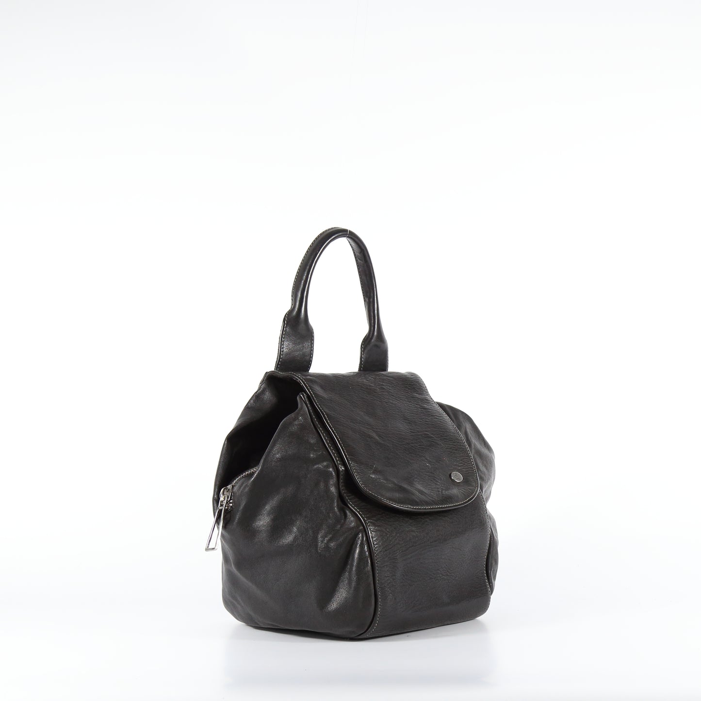 cartella Babila in pelle nera