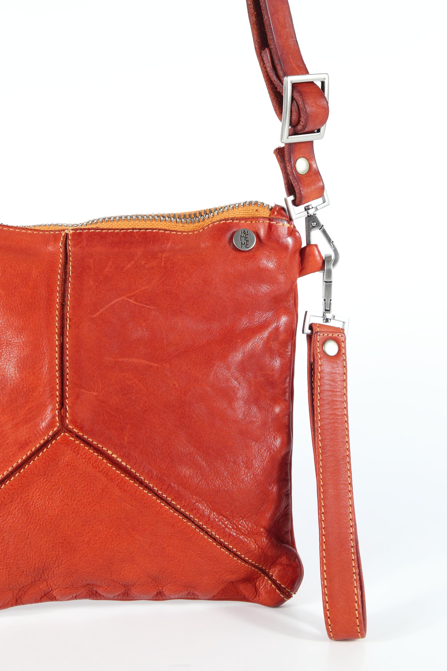 Trilliy small crossbody bag in Sarcelle-colored leather