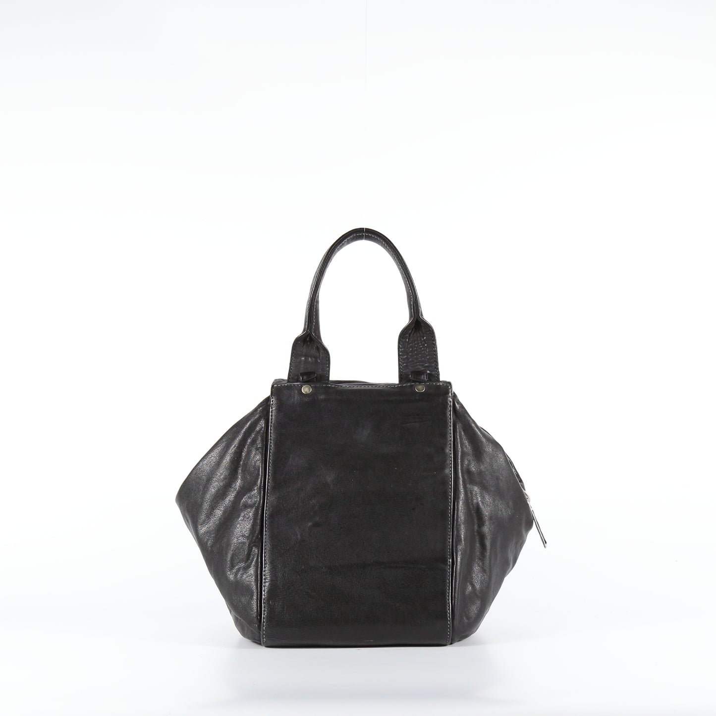 cartella Babila in pelle nera