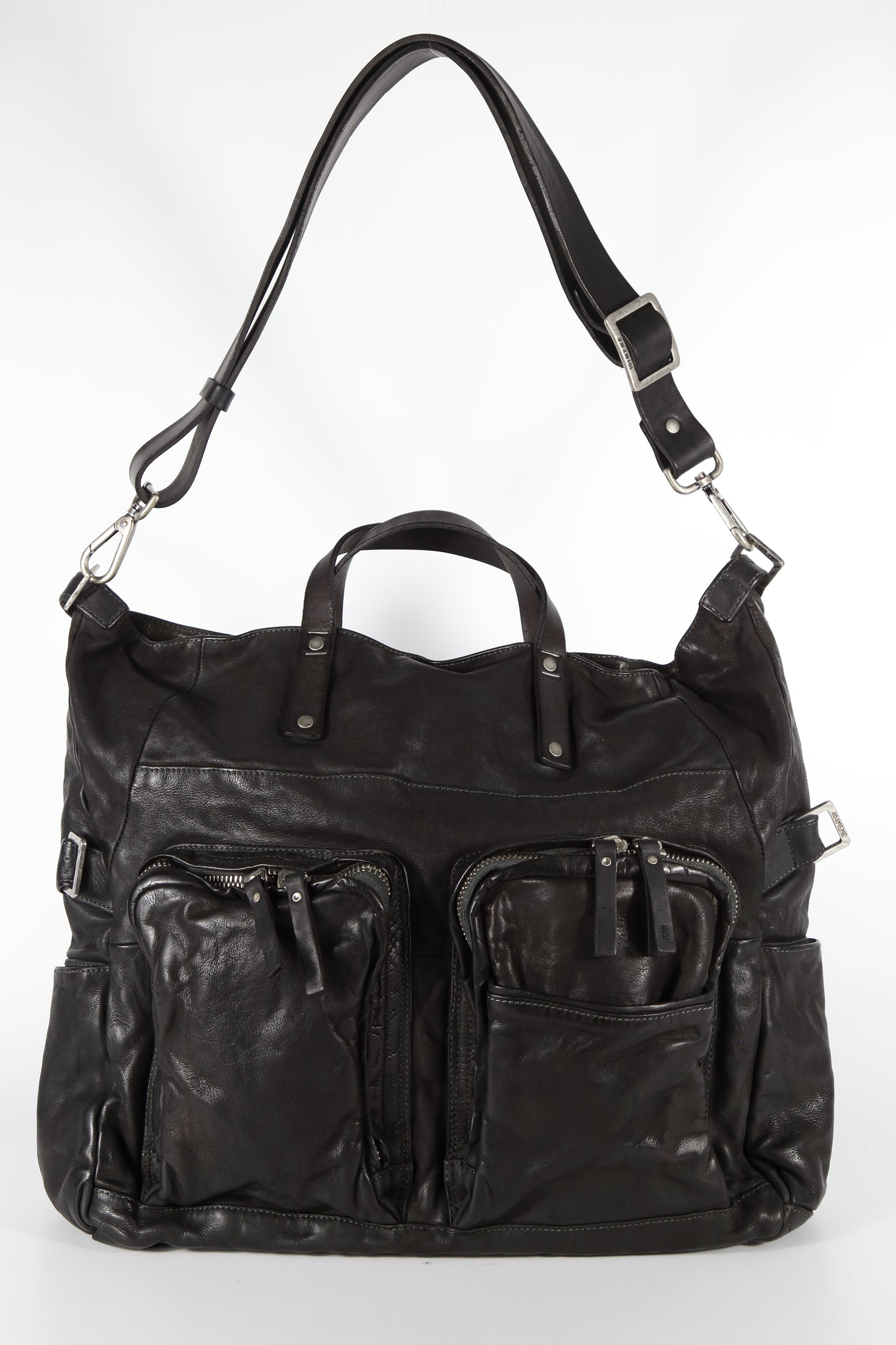Borsa da lavoro Furio in pelle nera