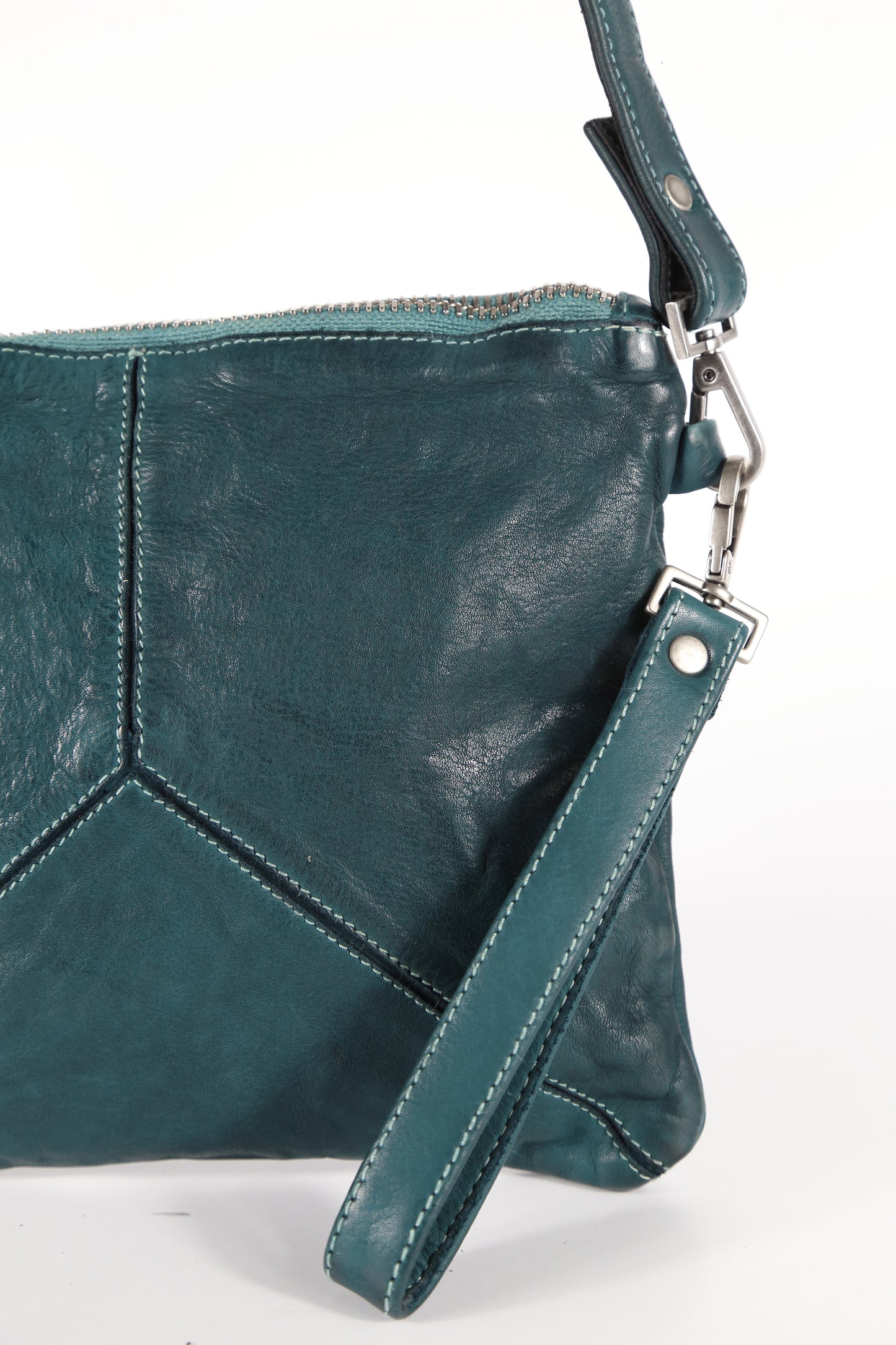 Tracollina Trilliy in pelle colore sarcelle