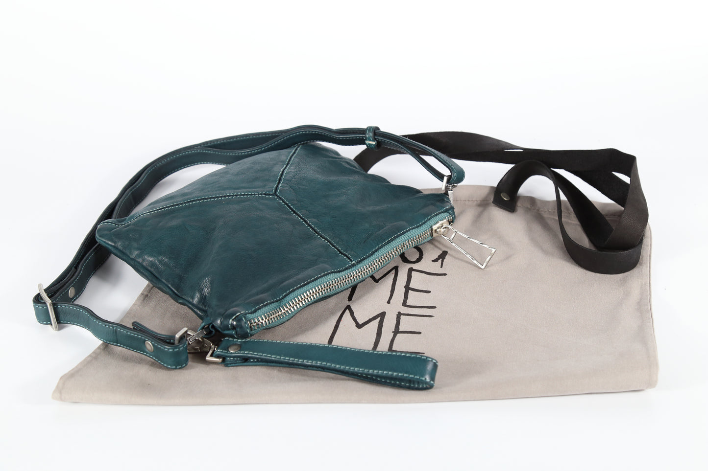 Tracollina Trilliy in pelle colore sarcelle