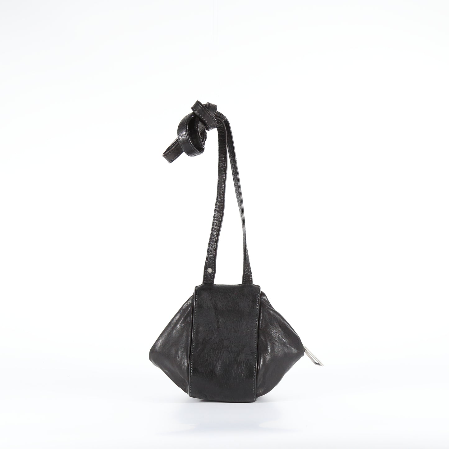 Tracolla Bice in pelle nera