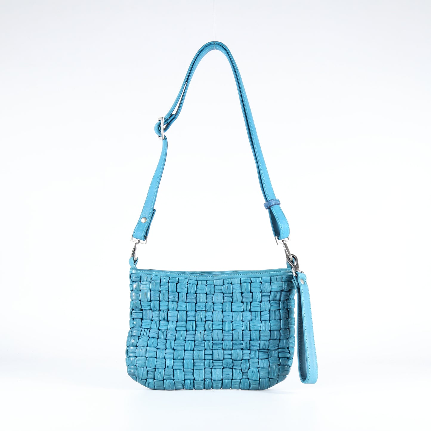 Diletta Tube leather crossbody bag in Lake