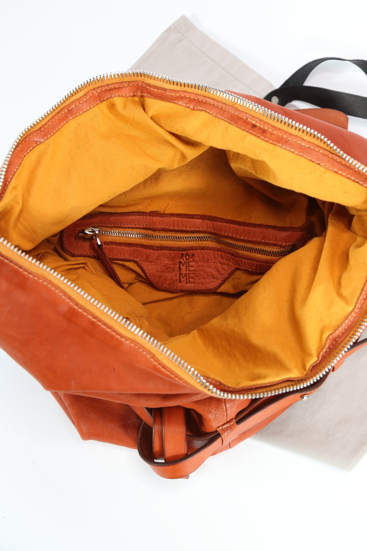 Borsa monospalla Verdiana in pelle colore terracotta