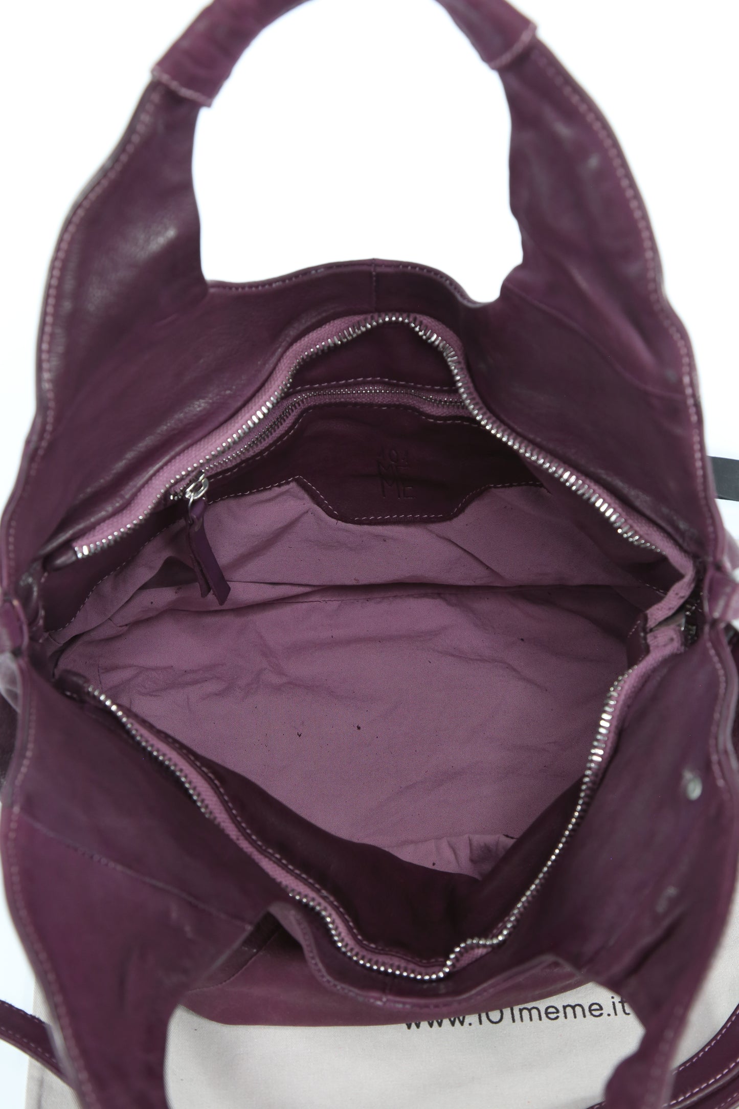 Shopper Lavinia in pelle colore amarone