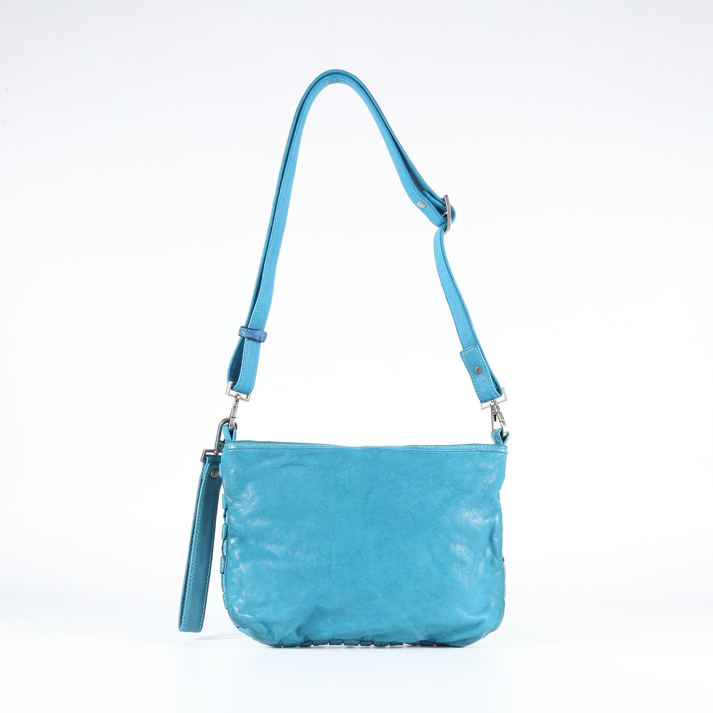 Diletta Tube leather crossbody bag in Lake