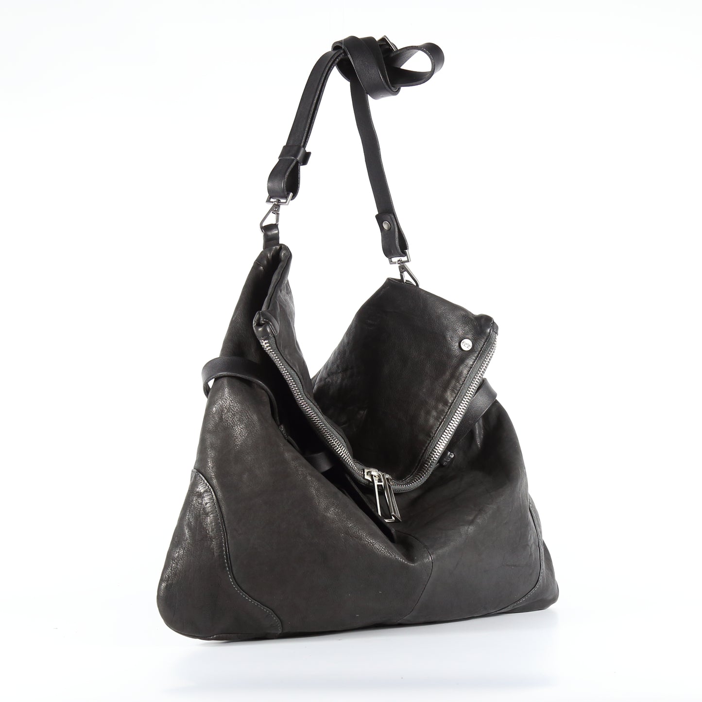 Verdiana one-shoulder bag in terracotta-colored leather