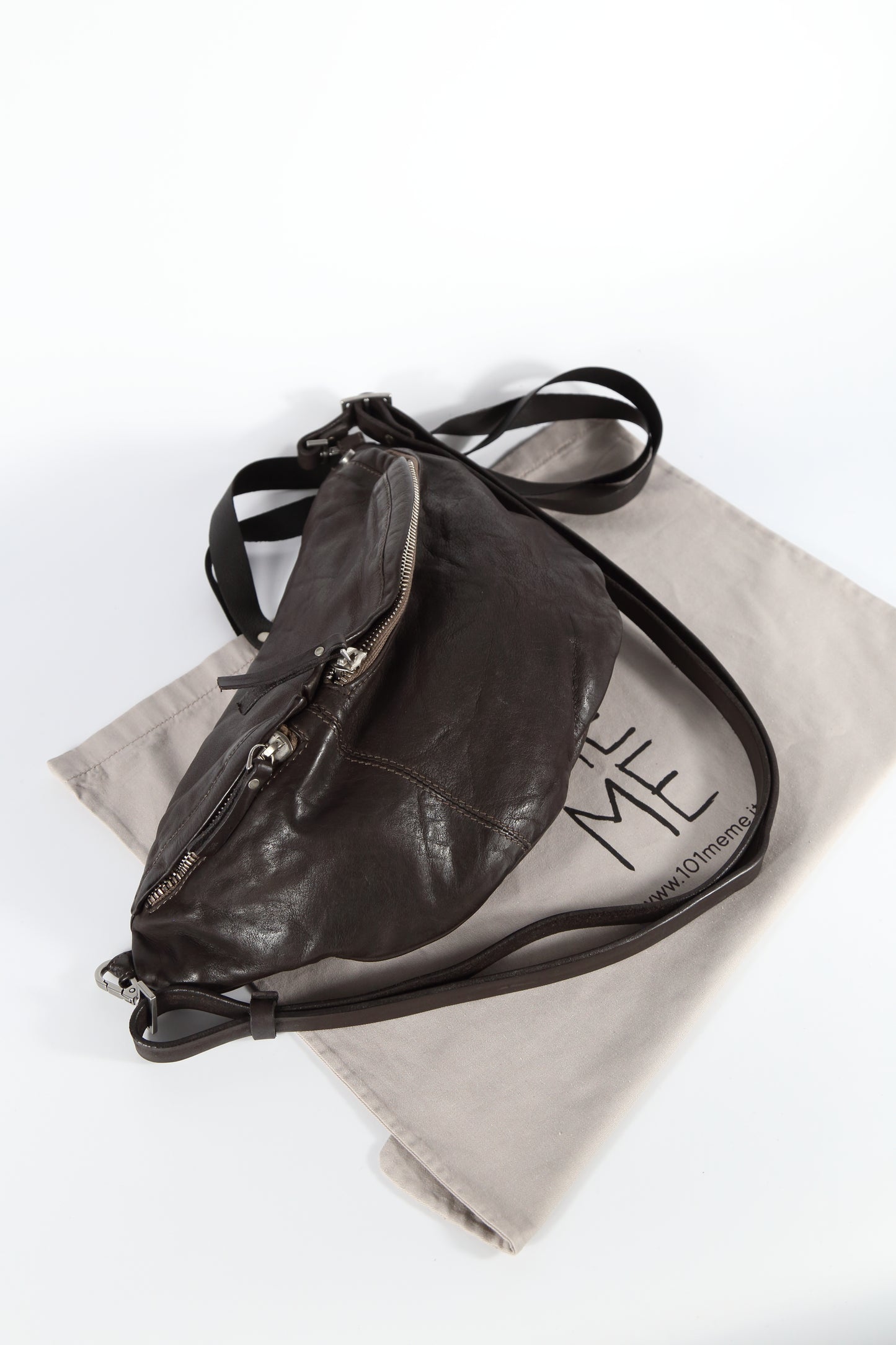 Cross body Dago in pelle colore t.moro